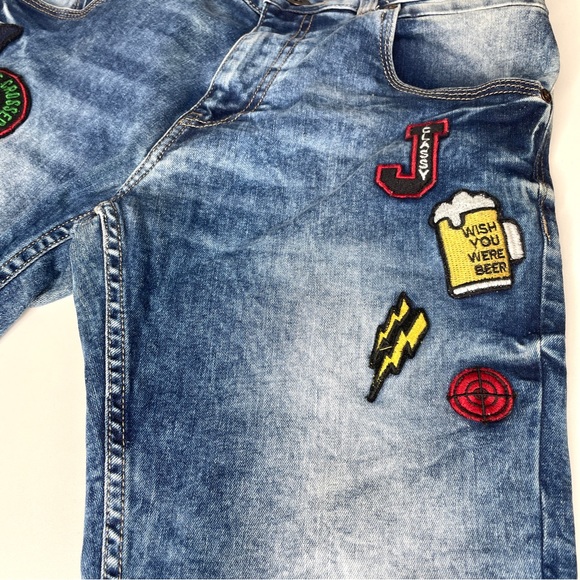 Jack & Jones Slim Fit Patchwork Jeans Sz 30 - Picture 9 of 16